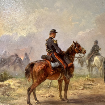 Эжен Шарпантье, "Артиллерия в действии", сер. XIX века 